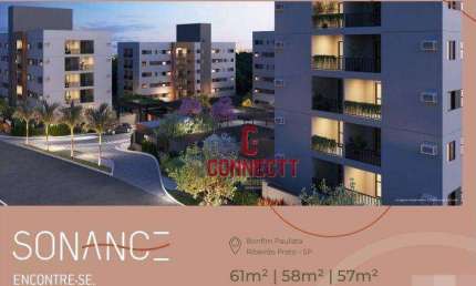 Apartamento à venda, 58 m² por R$ 300.000,00 - Bonfim Paulista - Ribeirão Preto/SP