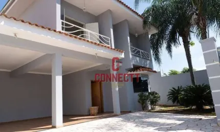CASA SOBRADO DE 4 QUARTOS PISCINA  5 VAGAS DE GARAGEM NA CITY RIBEIRÃO PRETO.