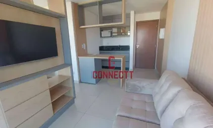 APARTAMENTO MOBILIADO DE 1 QUARTOS 1 VAGA NO CENTRO.