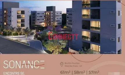 Apartamento à venda, 58 m² por r$ 300.000,00 - bonfim paulista - ribeirão preto/sp