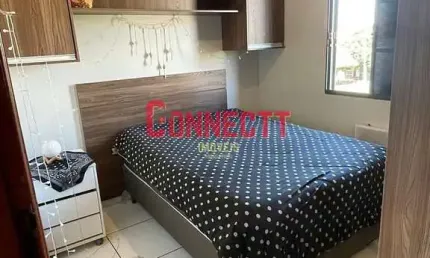 Apartamento com 2 dormitórios, sala, cozinha, banheiro e área de serviço, todo mobiliado à venda po