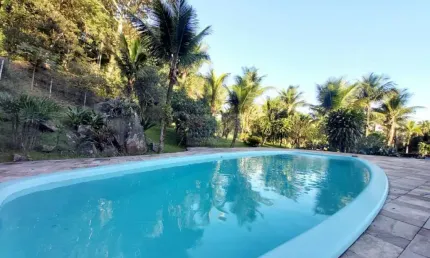 Casa de campo em plena praia, Canto do Forte, piscina, churrasqueira, árvores frutíferas
