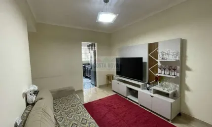 Apartamento com 1 quarto no centro de ocian na praia grande, 50 m²
