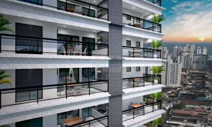 Lançamento na Guilhermina, apartamento de 103,06 m², 2 quartos sendo os 2 suítes, 1 vaga