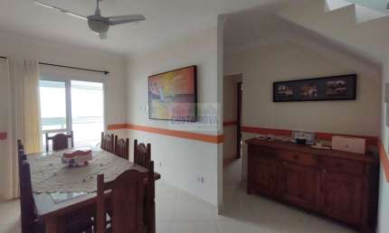 Cobertura duplex frente mar com 3 dormitórios sendo 2 suítes, 120 m². Bairro Caiçara, Praia Grande