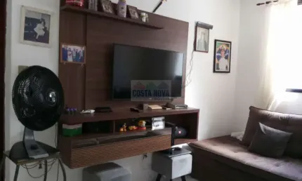 Apartamento com 54 m², 2 quartos, 1 banheiro, 1 vaga e 1 deposito, canto do forte