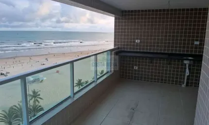 Apartamento de 111m² com 3 quartos -  frente mar- vila mirim em praia grande .