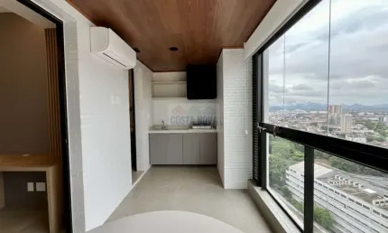 Apartamento diferenciado em andar alto com varanda e lazer completo no boqueirão 1 dormitório