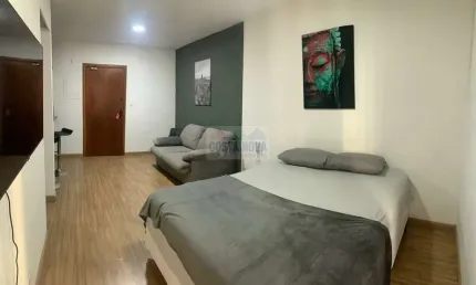 Apartamento flat mobiliado, 38 m², 1 quarto, bairro centro de são vicente