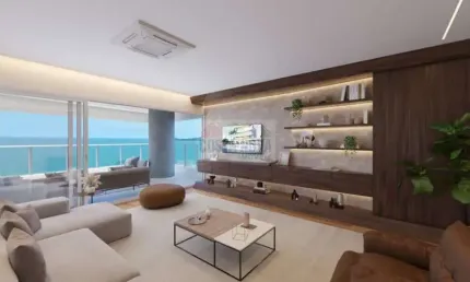 Frente mar com 4 suítes e localização privilegiada no coração de santos