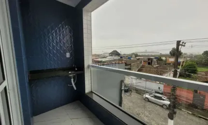 Apartamento novo, 2 quartos, 1 banheiros, 1 vaga, sacada gourmet, 62m², garagem coletiva
