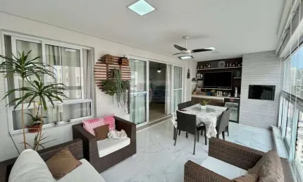 Lindo apartamento, 4 dorms (1 suíte), planejados, lazer completo com piscinas, ampla varanda gourmet