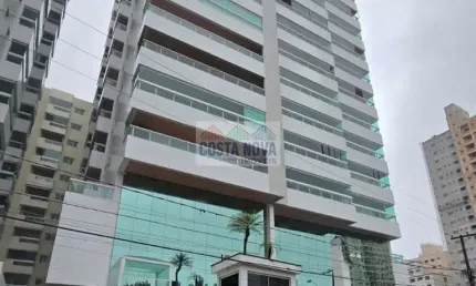 Apartamento 2 dormitórios com suíte, varanda gourmet, vista para o mar