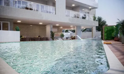 Apartamento com 2 quartos sendo um suíte, varanda gourmet, 1 vaga. Vila Mirim - R$ 428 mil
