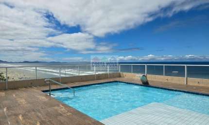 Apartamento com 1 quarto sendo suíte, varanda gourmet, bairro Jardim Real - Praia Grande