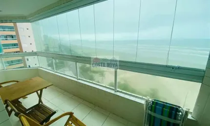 Apartamento a venda, 1 quarto, 1 banheiro, 1 vaga de garagem.  predio frente mar,  mobiliado