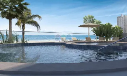 Apartamento com 2 quartos sendo 1 suíte, 2 banheiros, 2 vagas, lazer de clube, frente mar no Real