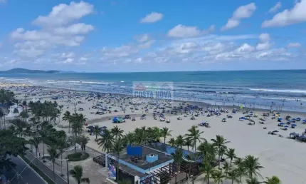 Apartamento frente mar à venda, 106 m², 3 quartos sendo 1 suíte, 1 baneiro social, 2 vagas, Mirim