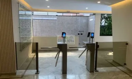 Excelente conjunto comercial no bairro boqueirão em santos, 2 elevadores, 2 salas, 1° andar
