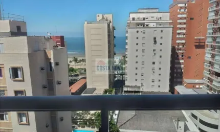Apartamento de 71m² com dois quartos duas suites de frente vista mar com varanda