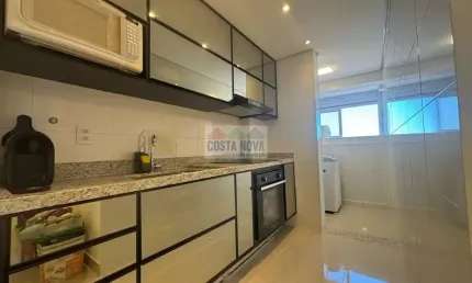Apartamento no embaré, 5 quadras da praia próximo ao canal 4, 60 m², Vaga demarcada