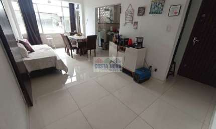Apto 1 dormitório reformado próx à praia do Gonzaguinha, em SV