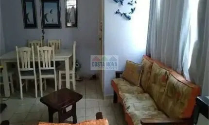 Apartamento no Canto do Forte com 2 quartos sendo 1 suíte, 2 banheiros, 1 vaga