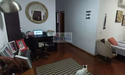 Apartamento com 122m², 2 quartos + dependência e garagem na av. washington luiz