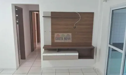 Apartamento para locação com 57m², 2 quartos sendo, 01 suítes, 1 vagas, bairro Mirim - Praia Grande
