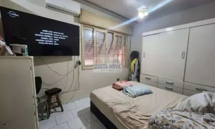 Apartamento a venda com 1 quarto, 1 banheiro, 1 vaga. bairro josé menino, santos