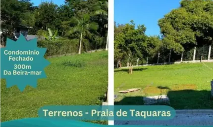 Terreno praia de taquaras em condomínio fechado, balneário camboriú
