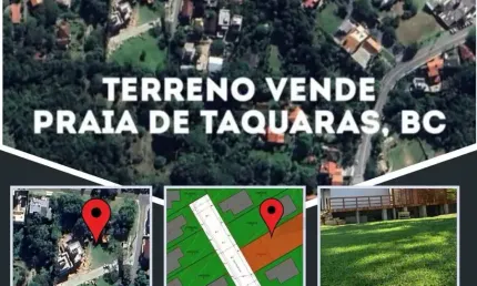 Condomínio fechado na praia de taquaras, balneário camboriú, sc. lote de 319,60 m² a 250 metros da praia.