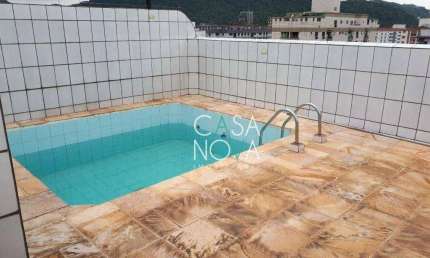 Cobertura com 3 dormitórios à venda, 260 m² por R$ 1.200.000,00 - Campo Grande - Santos/SP