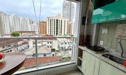Apartamento Duplex com 2 dormitórios à venda, 73 m² por R$ 950.000,00 - Boqueirão - Santos/SP