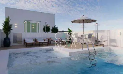 Apartamento com 2 dormitórios à venda, 76 m² por r$ 860.000,00 - embaré - santos/sp