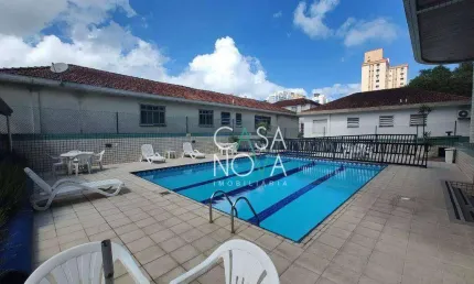 Apartamento com 3 dormitórios à venda, 150 m² por r$ 1.050.000,00 - embaré - santos/sp