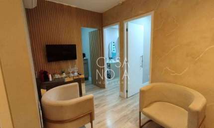 Sala Comercial Mobiliada Empreendimendimento Helbor Vila Rica em Santos