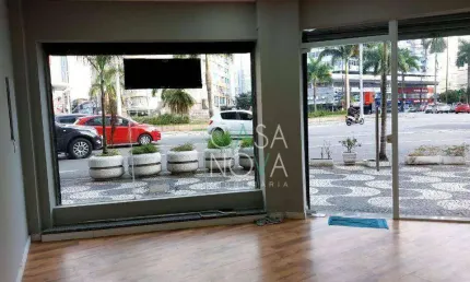 Loja comercial para locação – em frente à praça independência – gonzaga, santos/sp