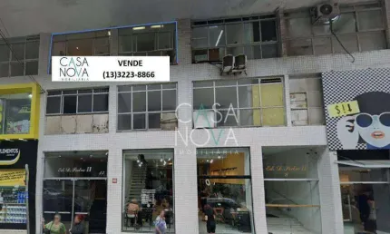 Sala comercial com 2 salas à venda na Rua Fernão Dias, Gonzaga, Santos