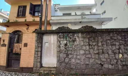 Sobrado para alugar, 235 m² por r$ 15.000,00/mês - gonzaga - santos/sp