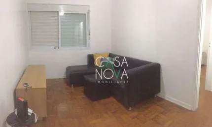 Apartamento com 1 dormitório para alugar, 48 m² por r$ 2.500,00/mês - embaré - santos/sp