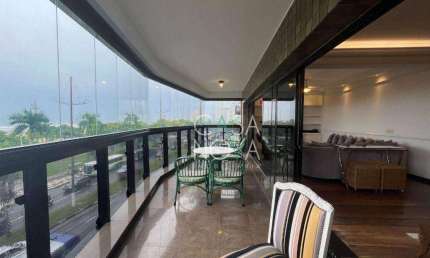 Apartamento Frente ao Mar com 3 suítes, 252 m² - venda por R$ 3.000.000 ou aluguel por R$ 17.419/mês - Pompéia - Santos/SP