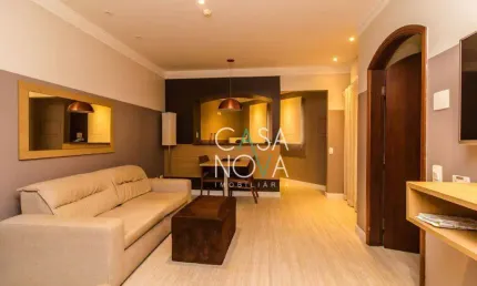 Flat com 1 dormitório à venda, 47 m² por R$ 450.000,00 - Gonzaga - Santos/SP