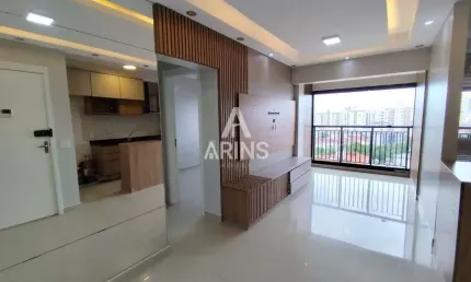 Apartamento Moderno com 63m² , 2 quartos, 1 vaga, Lazer no Marapé em Santos