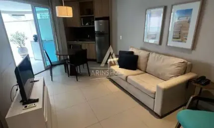 Apartamento Flat a venda com 63m², 1 quarto, 1 vaga na Pompéia - Santos