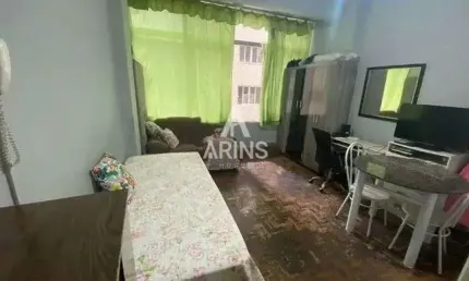 Kitnet à venda na pompéia – santos/sp | pé na areia com vista mar!