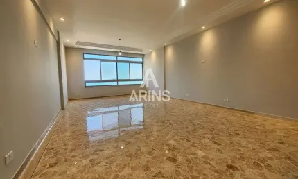 Apartamento a venda frente mar com 212m², 3 dormitórios, 1vg-aparecida-santos/sp
