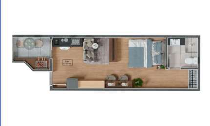 Apartamento com 1 dormitório à venda, 27 m² por R$ 264.000,00 - Tatuapé - São Paulo/SP