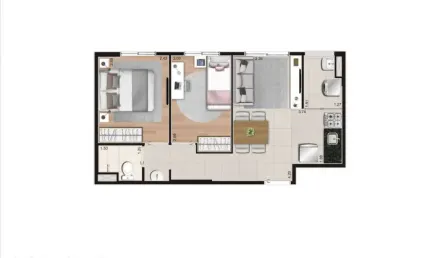 Apartamento à venda, 38 m² por R$ 261.000,00 - Vila Ré - São Paulo/SP