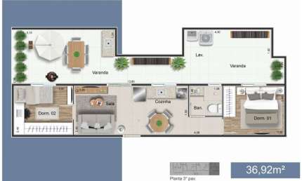 Cobertura com 2 dormitórios à venda, 36 m² por R$ 360.000,00 - Vila Carrão - São Paulo/SP